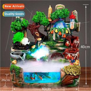 fish pond imitation Rockery cabbage glass jade craft flowing