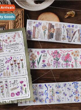 Japanese paper long tape Poetry Wine Flowers Dreams Tea Seri