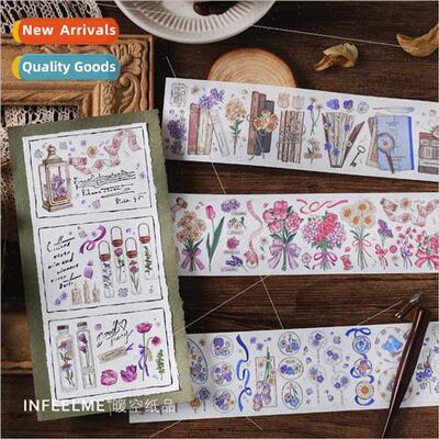Japanese paper long tape Poetry Wine Flowers Dreams Tea Seri