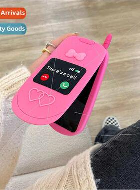 Sweet Cool Rose Red Flip Phone Styling iPhone 14 Mirror 15Pr
