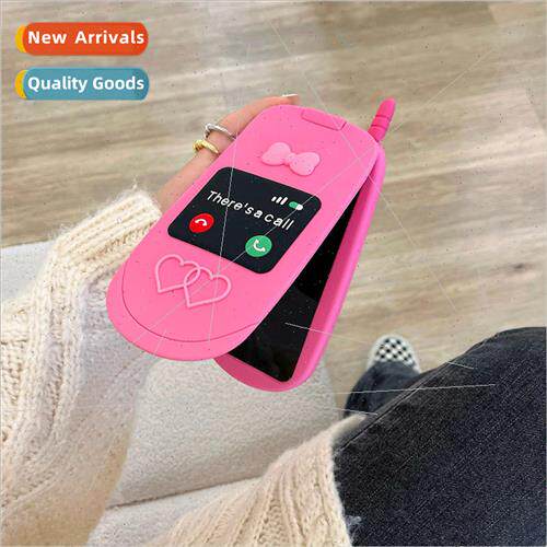 Sweet Cool Rose Red Flip Phone Styling iPhone 14 Mirror 15Pr
