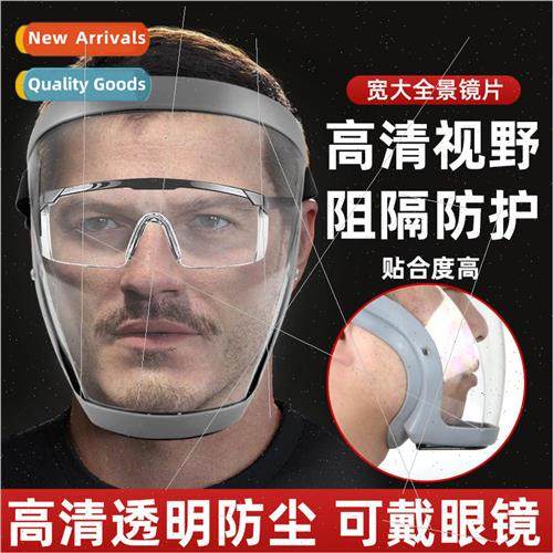 Highly transparent protective mask HD full face anti-fog ant图片