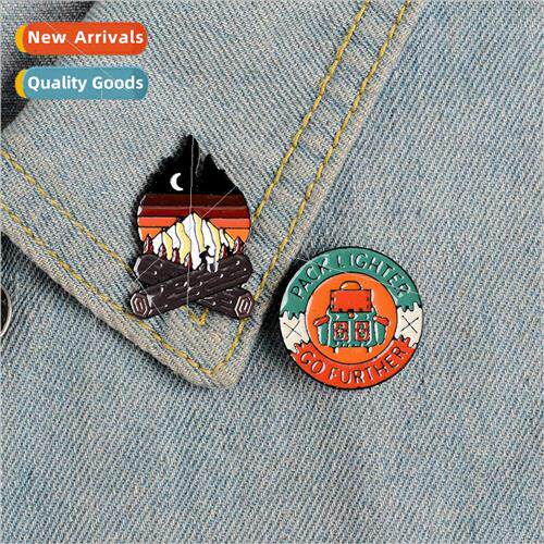Fashion Trend Jewelry New Brooch Alloy Adventure Match Campi