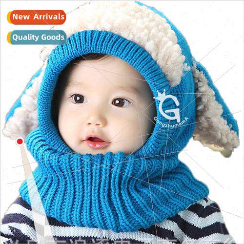 Korean  of the winter puppy styling one-piece cap wool baby