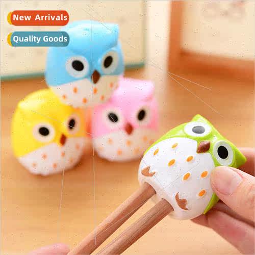 Korea stationery cute cartoon owl pencil sharpener plastic p