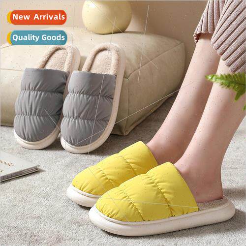 2022 new winter down cloth cotton slippers men and women -sl