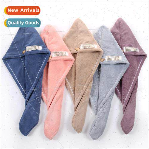 Microfleece Dry Hair Cap Thick Reversible Coral Velvet Long