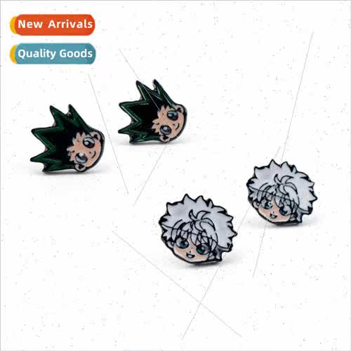 New full-time hunter e Chi earrings earrings cartoon cute ea