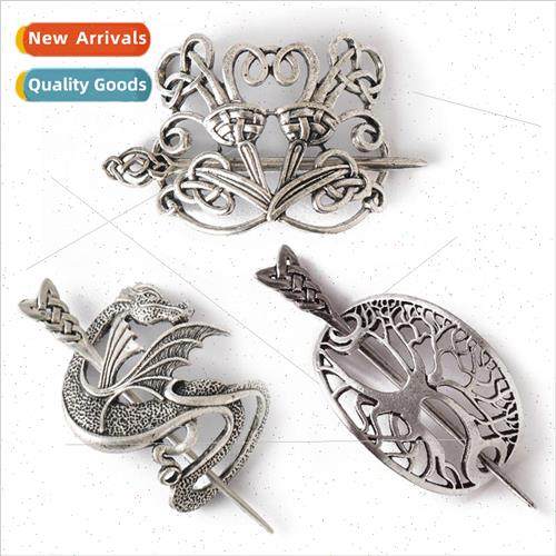 Retro Ethnic Style Hairpin Nordic Viking Celtic Hairpin  Dyn