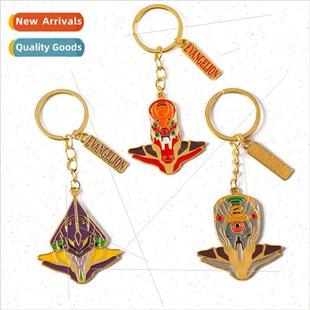 new Evangelion robot Anime keychain the alloy pendant around