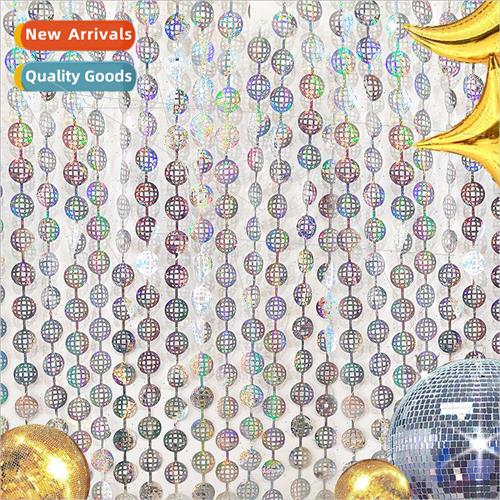 Disco Ball Laser lver Rain Curtain Party Wedding Background