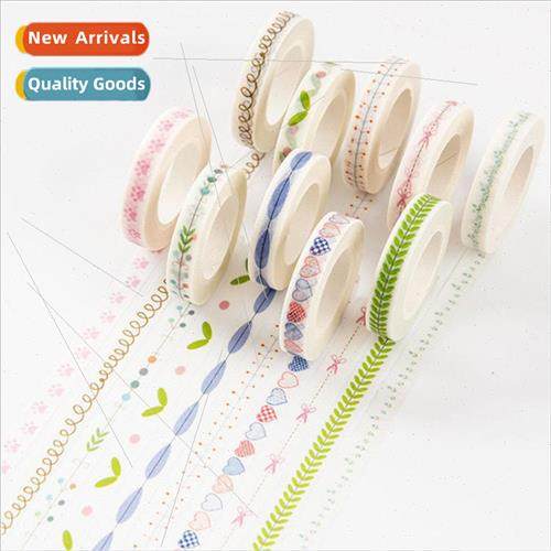 Practical diary fine paragraph dividing line washi tape hand