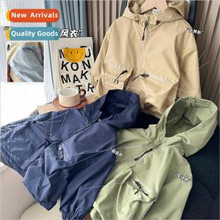 Boys jacket spring and autumn  2023 new childrens clothes cl