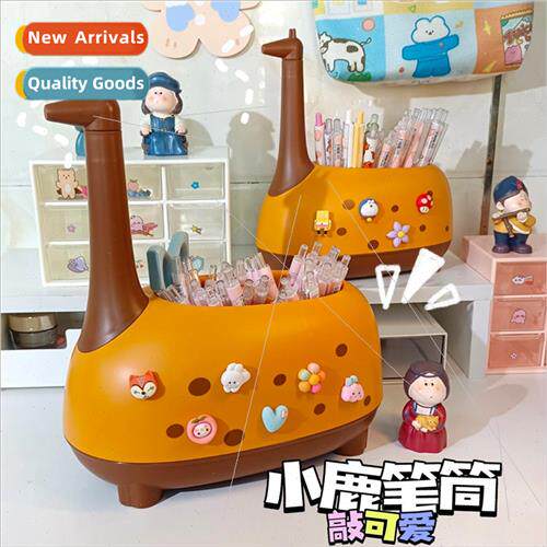 Creative deer pen holder office desktop ornaments 适用 child