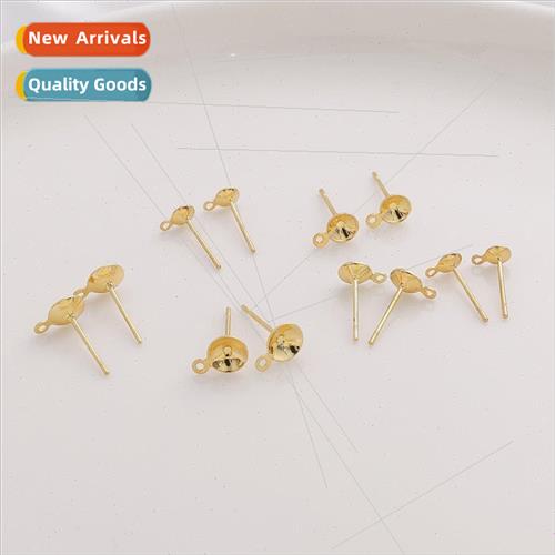 Color preservation 14k electroplating gold-plated bowl-shape