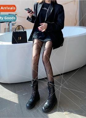 2022 new spring and fall thin anti-hooking letters black sil