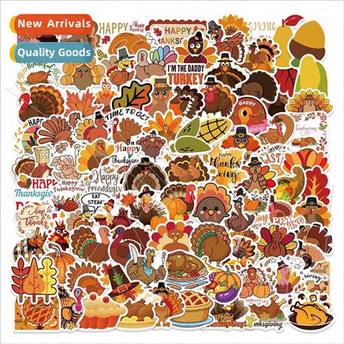 100 Thanksgiving Turkey Corn Pumpkin Waterproof Doodle Stick