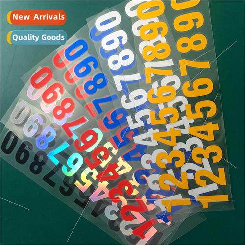 Outdoor Mailbox Stickers 0-9 Numbers Reflective Stickers ze