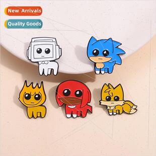 Cartoon Anime Badge Blue Sony Creative Metal Dog Brooch Pals
