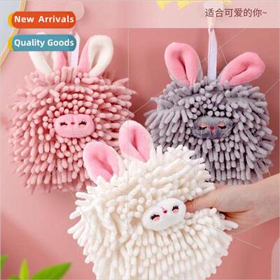 ille hand towel hanging cute cartoon rabbit hand towel ball