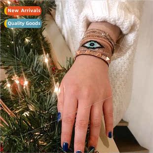 couple fashion womens rivets Geometric brown personalized