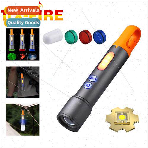 LED white laser with side light Type-C rechargeable multifun