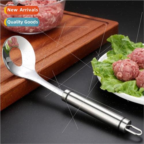 Hand-pressed meatball maker stainless steel -stick squeeze l图片