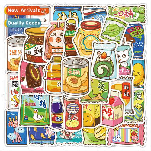 60 cute cartoon children snacks department  stickers decorat
