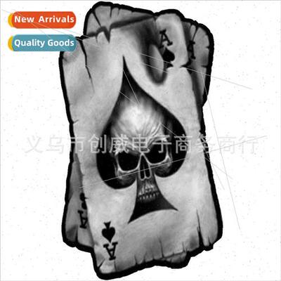 Car personalized car stickers 3D Punisher skull playing card