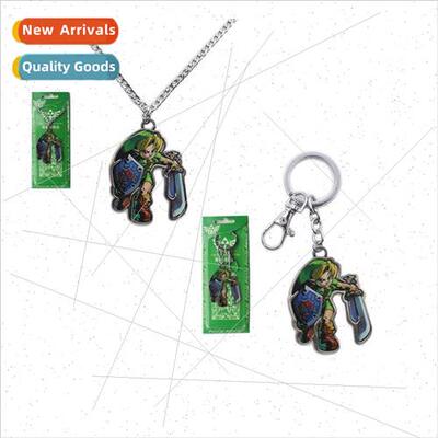 Game  Zelda character nk Hop Metal Gunmetal Color Keychain L