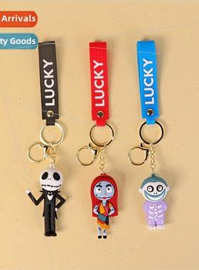 Skeleton Bride Doll Pendant Christmas Fright ght Car Keychai