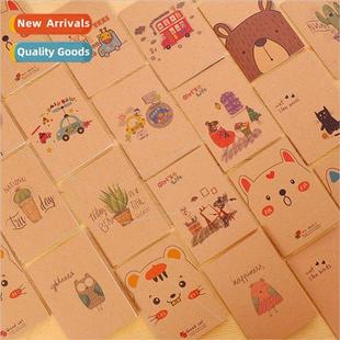 64K small notepad paper bla pocket retro mini Kraft notebook