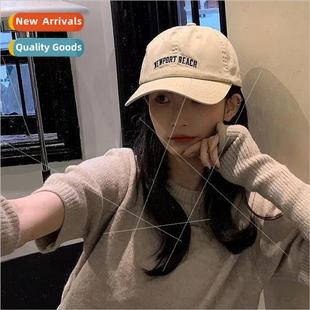 letters embroidered baseball Korean children new cap spr ins