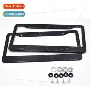 Black Aluminum Metal cense Plate Holder cense Plate Frame Am