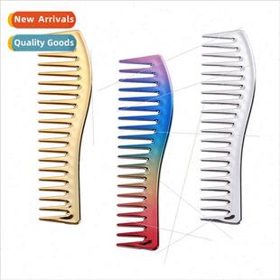 Beauty Hair Comb Electroplating Haircut Comb Mens Hair Oil H