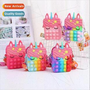 licone Unicorn Bubble Bag Princess Bag Adult Children Unzip