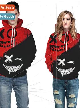 Halloween new ghost face digital printing couple spring and
