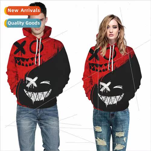 Halloween new ghost face digital printing couple spring and