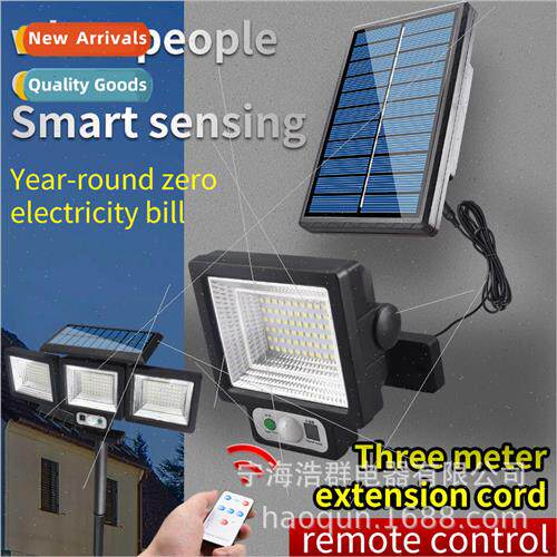 Solar sensor light outdoor flood light outdoor rainproof gar