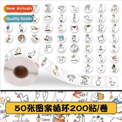 200 stickers cute ducks roll roll stickers cartoon handbook