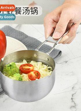 Camping pot 430 stainless steel snow flat pot aluminum pot s