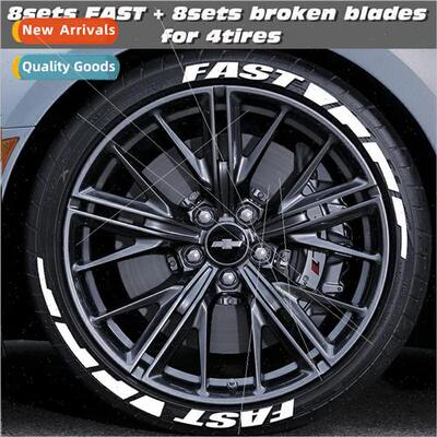 Car tire letter stickers 3D stereo alphabet tire stickers pe