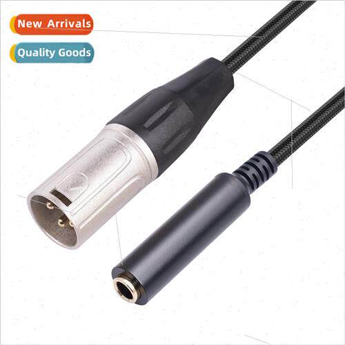 Gold-plated head metal shell shielded 6.35mm female to ca ma
