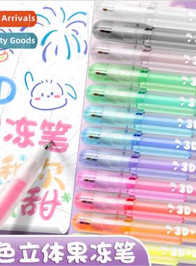 jelly pen 3d handbook pen students with colorful handbook pe