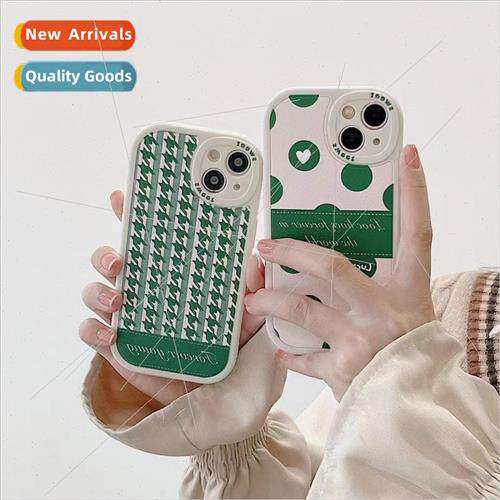 Summer fresh green love heart wristband 适用 iPhone 13pro ma