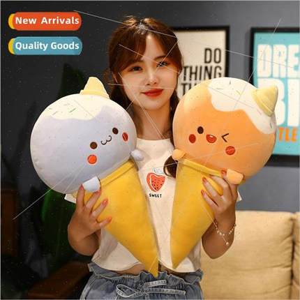New cartoon ice cream doughnut pillow plush toys cute long p