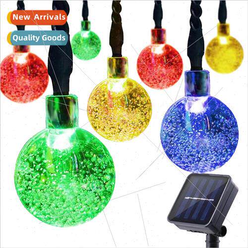 High Configuration Solar Holiday 2.3CM Bubble LED Color Outd