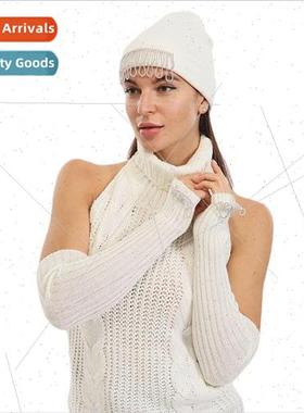 Winter warm cold hand cuffs fashion versatile diamond jewelr