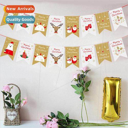 2023 Christmas decorations creative paper Christmas pull tri