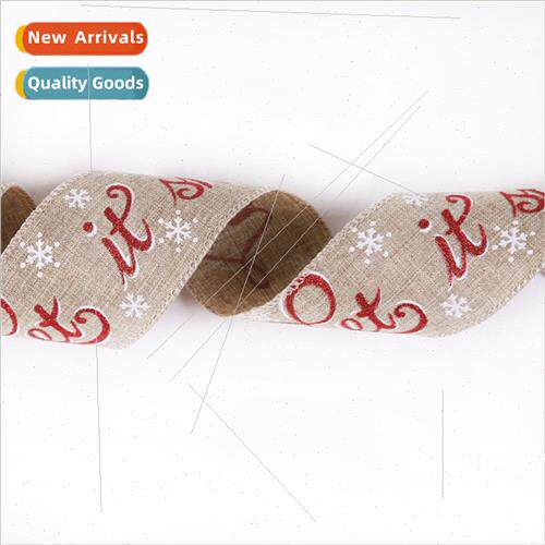 2023 Christmas decorations 10 meters imitation linen DIY han